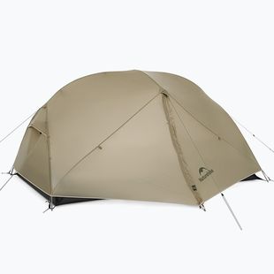 2 vietų žygio palapinė Naturehike Mongar UL 2 15D moon rock sand