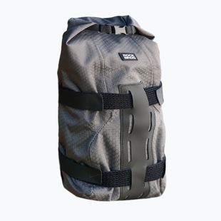 Dėklas ir bagažinė dviračio purkštukui Rockbros Front Fork Rack+Fork Bag grey/black