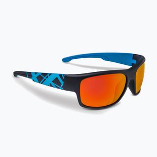 Akiniai nuo saulės Aztron Avatar-X2 matt black/gloss blue/polarized sahara red mirror/brown