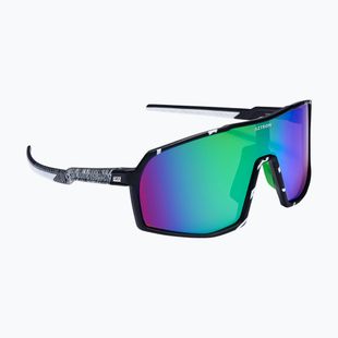 Akiniai nuo saulės Aztron Thunder metalblack/white/polarizedgreen/twilightmirr/grey
