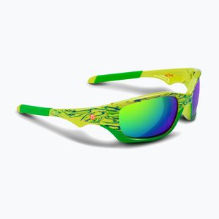 Vaikiški saulės akiniai Aztron Shine spark lime/wayve/polarized green/yellow mir/grey
