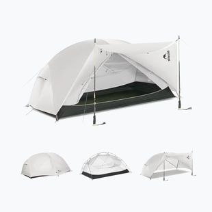 2 vietų žygio palapinė Naturehike Mongar Pro 2 20D light grey