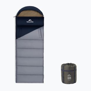 Miegmaišis Naturehike U450 Sunny Day Left navy blue/ligth blue