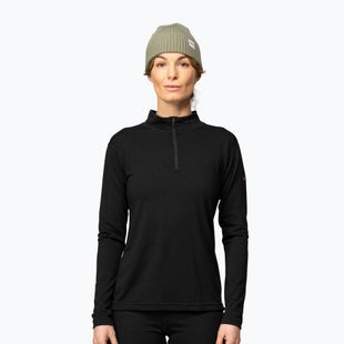 Moteriškas termo džemperis Devold Breeze Merino 150 Zip Neck black