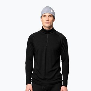 Vyriškas termoaktyvus džemperis Devold Duo Active Merino 205 Zip Neck black