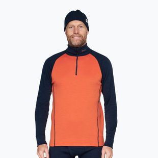 Vyriškas termoaktyvus džemperis Devold Duo Active Merino 205 Zip Neck brick