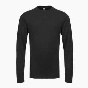 Vyriški termoaktyvūs marškinėliai Helly Hansen Lifa Merino Midweight Crew juodi