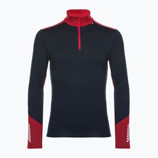 Vyriški termoaktyvūs marškinėliai Helly Hansen Lifa Merino Midweight 1/2 Zip navy