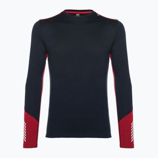 Vyriški termoaktyvūs marškinėliai Helly Hansen Lifa Merino Midweight Crew navy/598