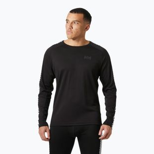 Vyriški termoaktyvūs marškinėliai Helly Hansen Lifa Active Stripe Crew juodi