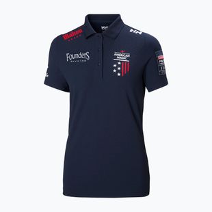 Moteriški polo marškinėliai Helly Hansen Crew Tech Polo navy