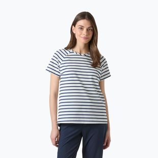 Moteriški marškinėliai Helly Hansen Thalia white navy stripe