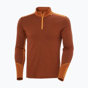 Vyriškas termoaktyvus džemperis Helly Hansen Lifa Merino Midweight 1/2 Zip iron oxide