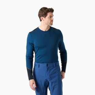Vyriškas termoaktyvus džemperis Helly Hansen Lifa Merino Midweight Crew dark blue