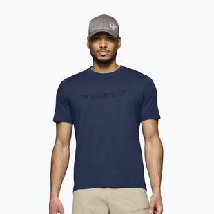 Vyriški marškinėliai NORRONA Cotton Viking indigo night