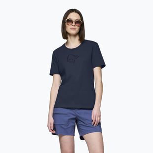 Moteriški marškinėliai NORRONA Cotton Viking indigo night/sky captain