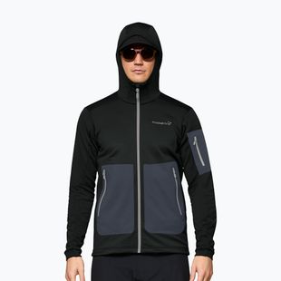 Vyriškas trekingo džemperis NORRONA Falketind Warm2 Stretch Hood caviar black