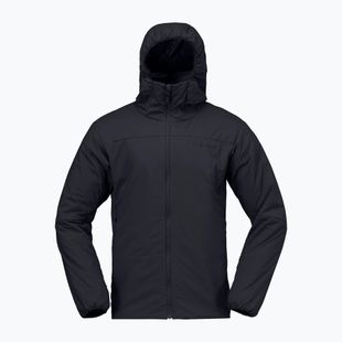 Vyriška pašiltinta striukė NORRONA Femund Thermo60 Zip Hood caviar black