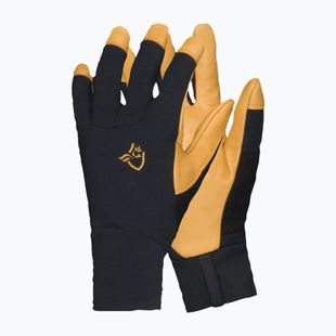 Slidinėjimo pirštinės NORRONA Lyngen Windstopper Leather caviar black