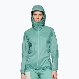 Moteriška vėjo nepraleidžianti striukė NORRONA Faketind Aero60 Zip Hood aqua haze