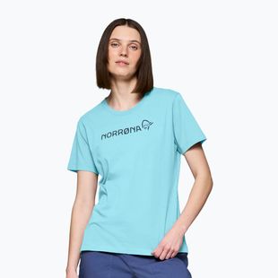 Moteriški marškinėliai NORRONA Cotton Norrøna Viking aqua haze