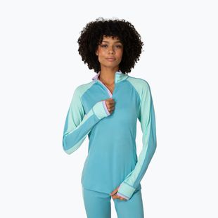 Moteriškas termo džemperis KARI TRAA Mila Half Zip blue lagoon
