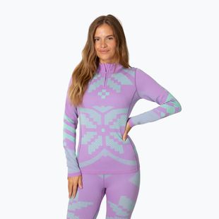 Moteriškas termo džemperis KARI TRAA Faith Half Zip violet