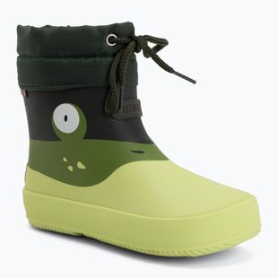 Vaikiški guminiai batai Viking Alv Barefoot Paw Print light green/green