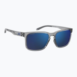 Vyriški akiniai nuo saulės Under Armour Assist 2 grey blue/grey blue multilayer polarized