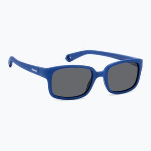 Vaikiški akiniai nuo saulės Polaroid PLD K008/S matte blue/grey polarized