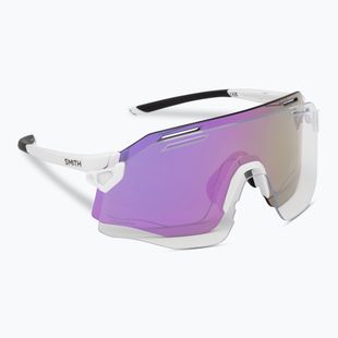 Akiniai nuo saulės Smith Vert white/chromapop violet mirror