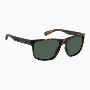 Vyriški akiniai nuo saulės Polaroid PLD 2157/S matte brown havana/green polarized