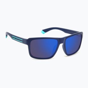 Vyriški akiniai nuo saulės Polaroid PLD 2158/S matte blue/blue mirror polarized