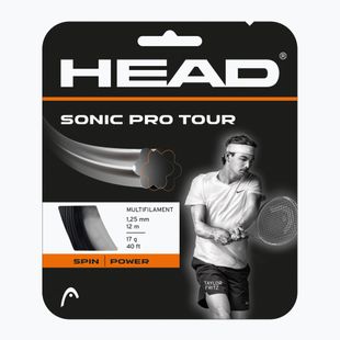 HEAD Sonic Pro Tour teniso stygos 12 m juodos spalvos 281082