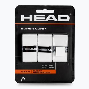 HEAD Super Comp teniso raketės apvyniojimai 3 vnt. balti 285088