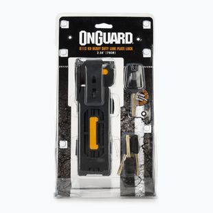 Dviračių užraktas OnGuard Heavy Duty Link Plate Lock K9 FOLDABLE 8113 5 x raktai su geltonu kodu ONG-8113