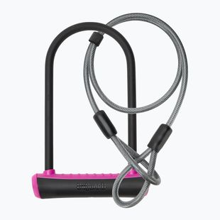 Dviračio užraktas OnGuard Neon 8154PN U-Lock black/pink