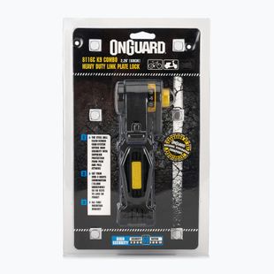 Dviračių užraktas OnGuard Link Plate Lock K9 COMBO LOCK 8116C LOCK BLACK ONG-8116C