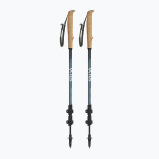 Žygio lazdos Silva Trekking Poles Carbon Telescopic black