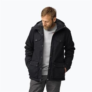 Vyriška vėjo nepraleidžianti striukė Fjällräven Greenland Winter black