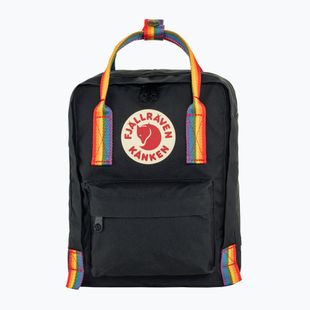 Miesto kuprinė Fjällräven Kanken Rainbow Mini 7 l black/rainbow pattern