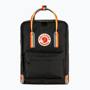 Miesto kuprinė Fjällräven Kanken Rainbow 16 l black/ rainbow pattern