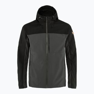 Vyriška striukė nuo vėjo Fjällräven Abisko Midsummer dark grey/ black
