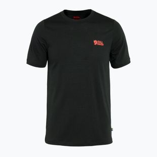 Vyriški marškinėliai Fjällräven Abisko Wool Logo black