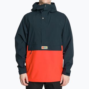 Vyriška striukė nuo lietaus Fjällräven Vardag Hydratic Anorak dark navy/flame orange