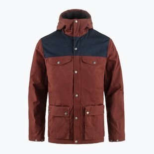 Vyriška vėjo nepraleidžianti striukė Fjällräven Greenland Winter maroon/dark navy