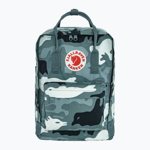 Miesto kuprinė Fjällräven Kanken Graphics Laptop 15" 18 l nimbus blue/hidden animals