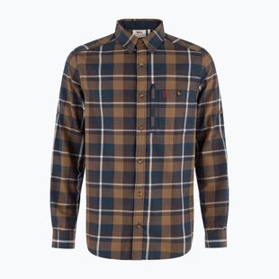 Vyriški marškiniai Fjällräven Fjällglim Regular wood brown/black oak