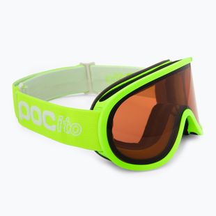 Vaikiški slidinėjimo akiniai POC POCito Retina Jr S2 fluorescent yellow/green/partly sunny light orange