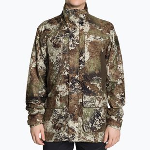 Pinewood vyriška softshell striukė Smaland Light Camou stratos / zomšos rudos spalvos